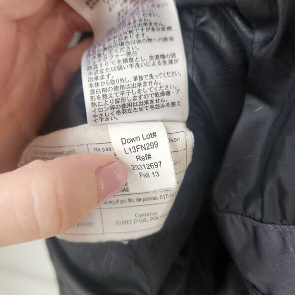 Eddie Bauer Slope Slide Quilted Gray Goose Down Puffer Jacket Winter Coat S - Picture 7 of 9